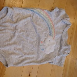 3/20$ 6-9m first impressions rainbow 🌈 onesie